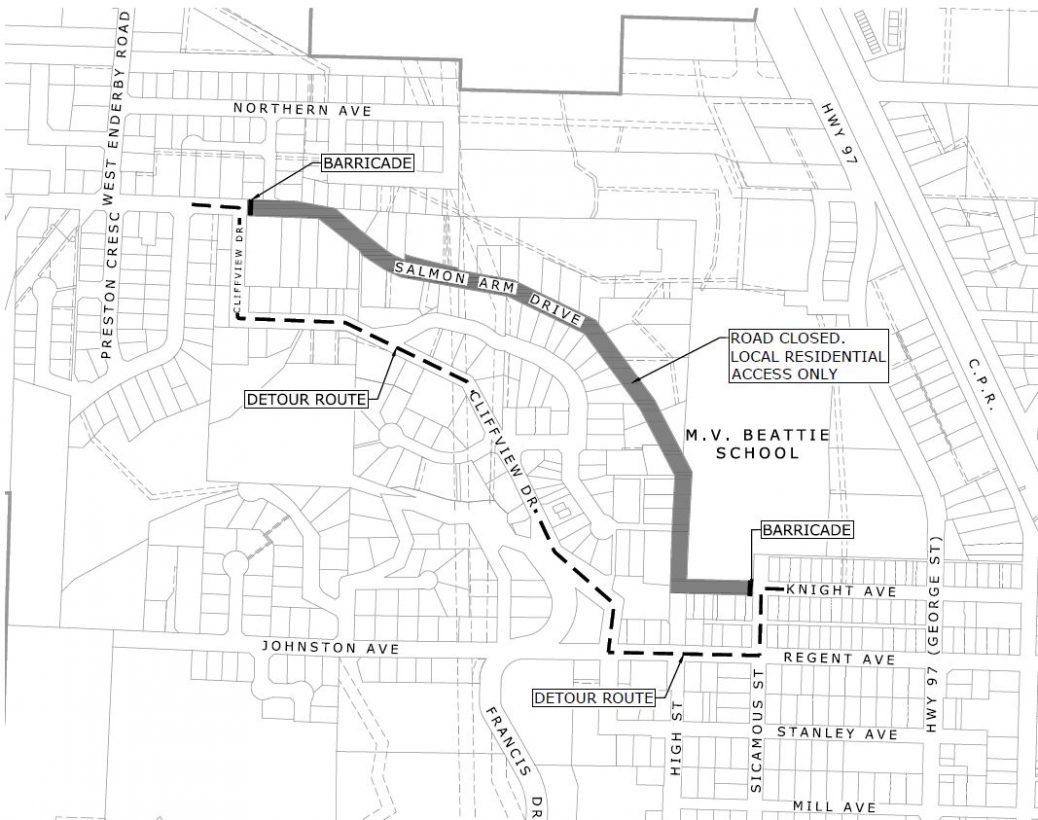 City of Enderby – Enderby Announces Road Detours On Knight Avenue And ...