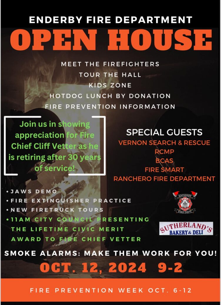 Fire Department Open House 2024 Poster